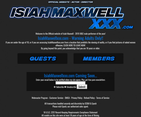Isiah Maxwell XXX