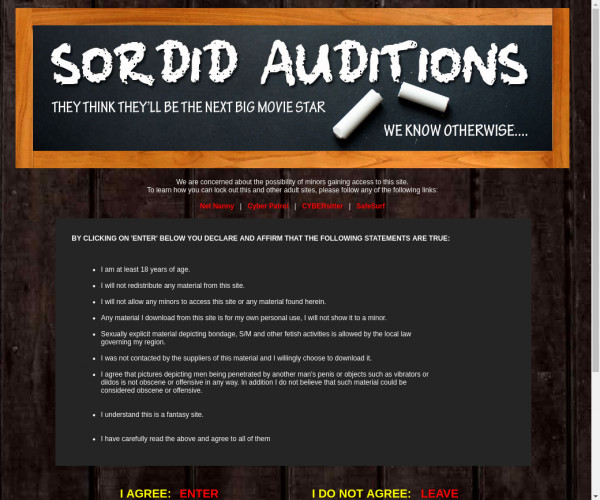 sordid auditions