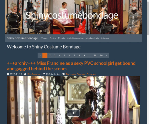 shiny costume bondage