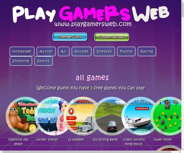 play gamers web