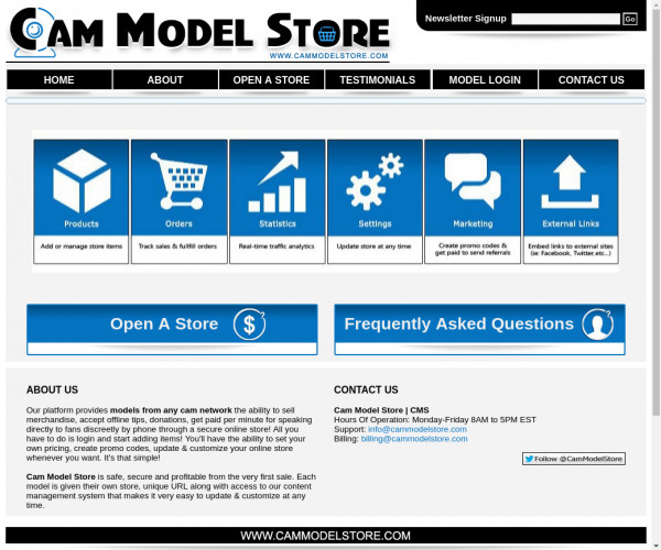 cam model store